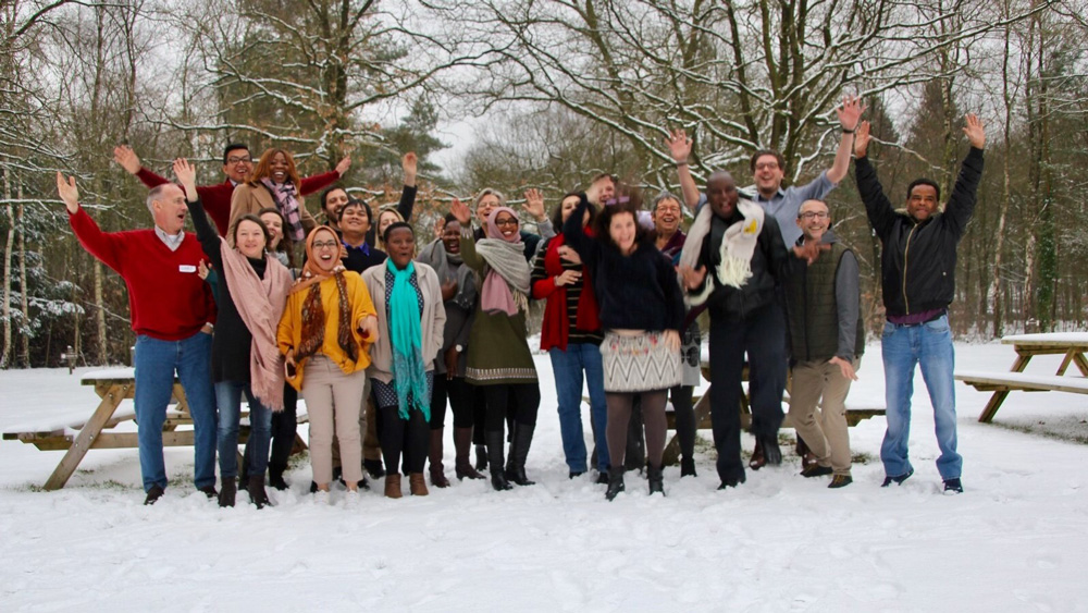 Group-picture-in-de-snow